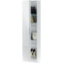 Meuble a chaussure  - 1 porte 1 miroir - blanc - 50x 22 x 180 cm - KRISTAL