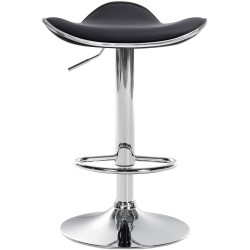 Tabouret de bar Shanghai em couro artificial C noir