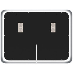 Miroir de salle de bain Jericho 60x80 avec Bluetooth et verre transparent