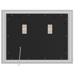 Miroir de salle de bain Jaffrey 60x80 avec Bluetooth et verre transparent