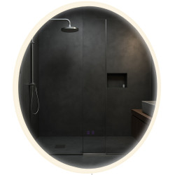 Specchio da bagno Laconia 80 con Bluetooth, vetro trasparente