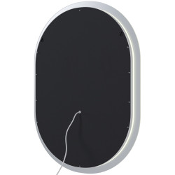 Miroir de salle de bain Karishma 70x50 sans Bluetooth en verre transparent