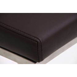 Tabouret de bar Panama E similicuir marron