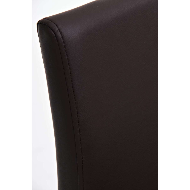 Tabouret de bar Panamá E similicuir marrom