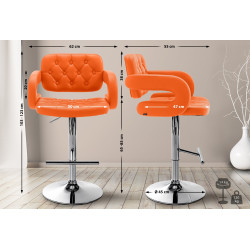 Tabouret de bar Dublin C laranja