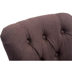 Tabouret de bar en tissu Lakewood, lumière antique brun