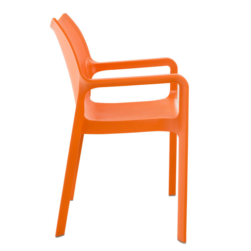 Lot de 2 chaises empilables DIVA orange