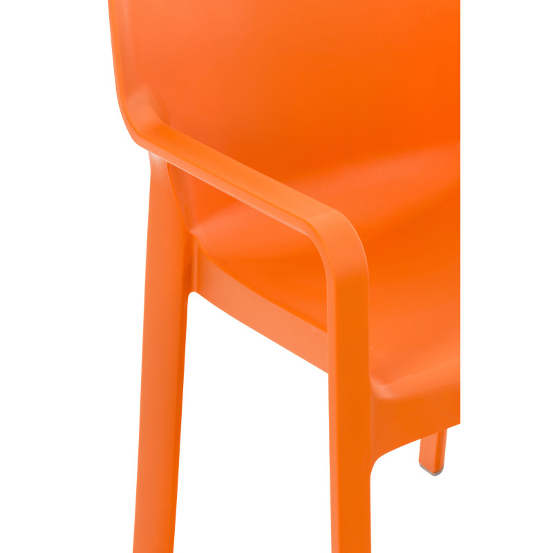 Lot de 2 chaises empilables DIVA orange