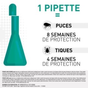 FRONTLINE Spot On Chien L - 20 a 40 kg - 6 pipettes- Puces tiques et poux