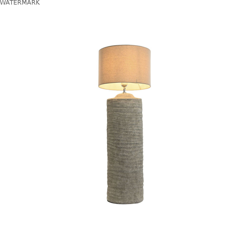 Lampe de bureau Home ESPRIT Gris Ciment 50 W 220 V 24 x 24 x 82 cm