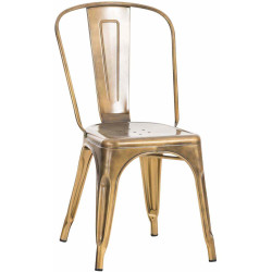Chaise Benoît dorée
