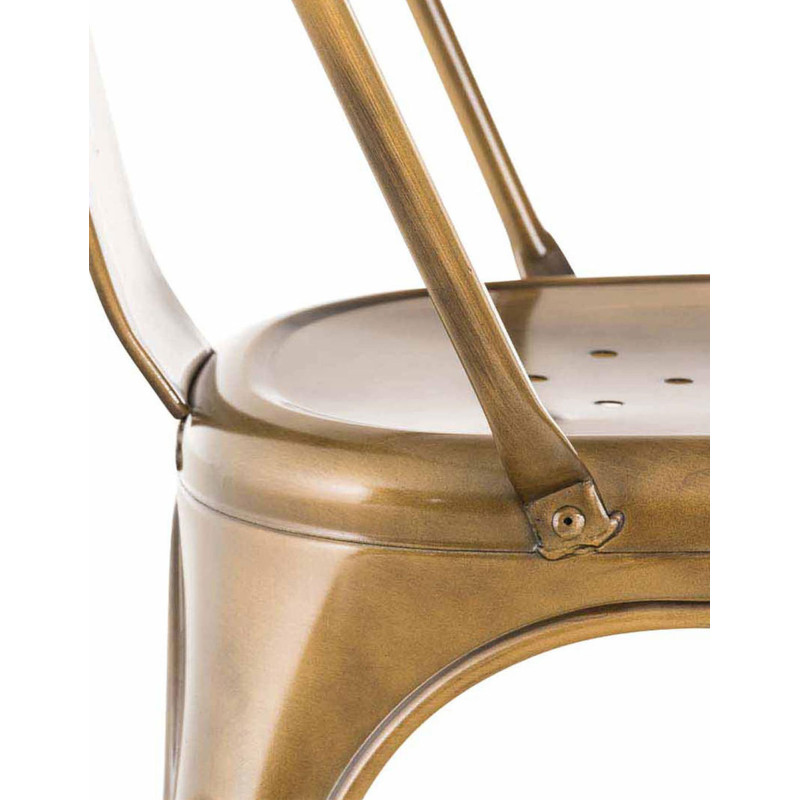 Chaise Benoît dorée