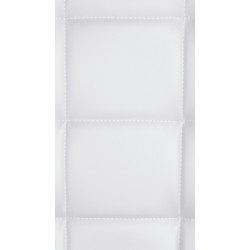 Tabouret de bar Peking V2, similicuir noir blanc