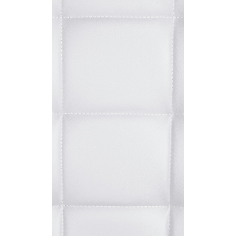 Tabouret de bar Peking V2, similicuir noir blanc