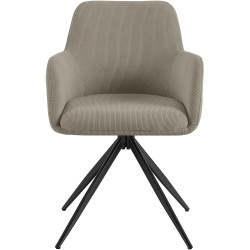 Chaise de salle à manger Olema Cord taupe