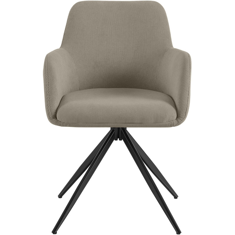 Chaise de salle à manger Olema Cord taupe