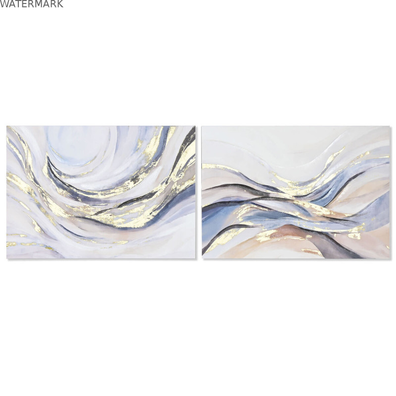 Cadre Home ESPRIT Abstrait Moderne Avec relief 100 x 3,7 x 70 cm (2 Unités) Cadre Home ESPRIT Abstrait Moderne Avec relief 100 x 3,7 x 70 cm (2 Unités)