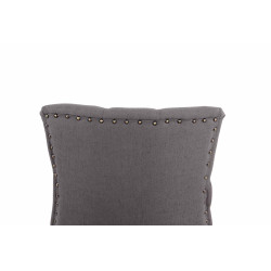 Chaise de salle à manger Aberdeen en tissu gris foncé antique