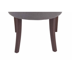 Chaise de salle à manger Aberdeen en tissu gris foncé antique