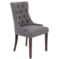 Chaise de salle à manger Aberdeen en tissu gris foncé antique