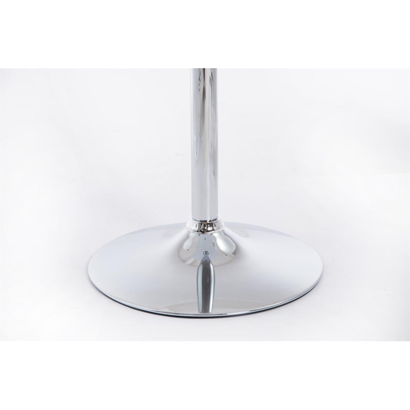 Table haute carrée blanche