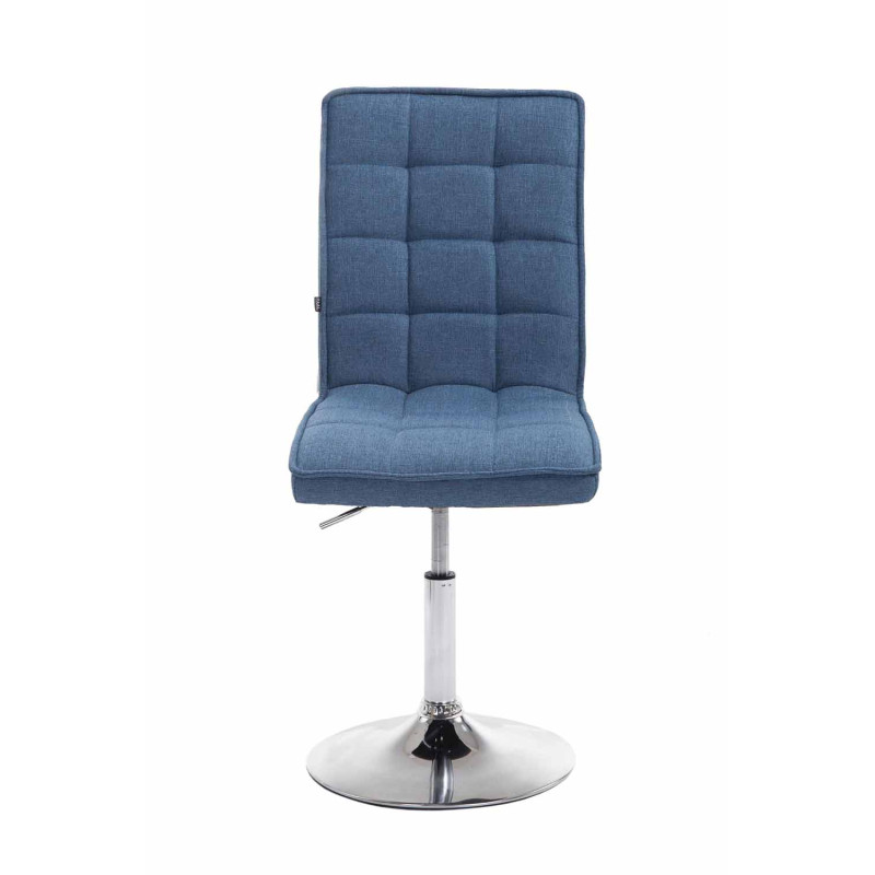 Chaise de salle à manger Peking V2 en tissu bleu