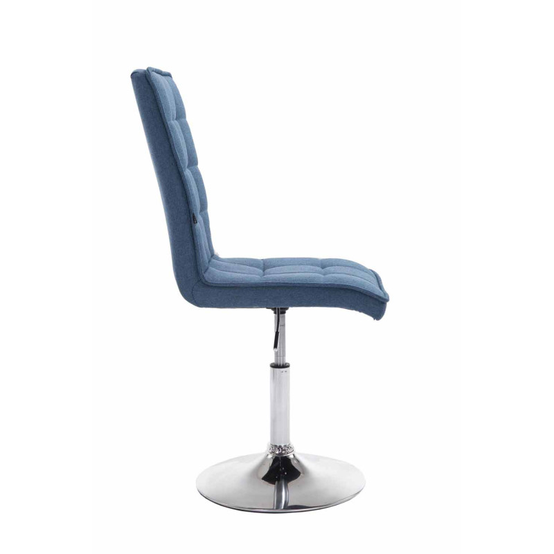 Chaise de salle à manger Peking V2 en tissu bleu
