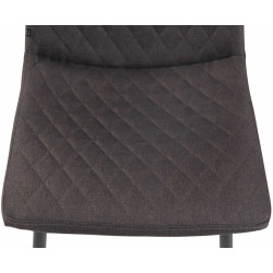 Chaise Telde en tissu gris foncé