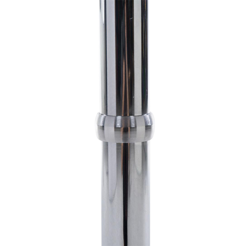 Ensemble de 2 tables rondes sur pied, blanc mat