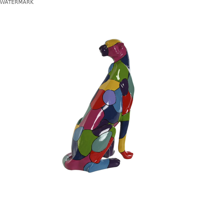 Figurine Décorative Home ESPRIT Multicouleur Panthère 25 x 18 x 41 cm