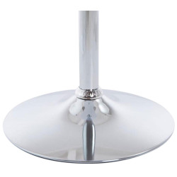 Ensemble de 2 tables rondes sur pied, blanc mat