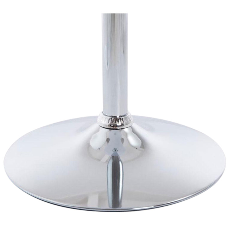 Ensemble de 2 tables rondes sur pied, blanc mat