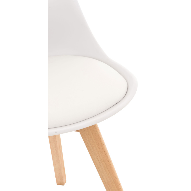 Ensemble de 4 chaises Linares en blanc