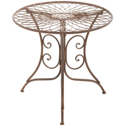 Table Ariano, marron antique