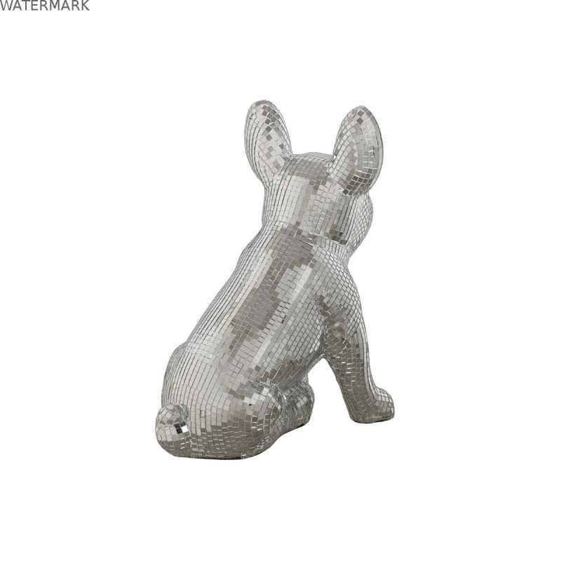 Figurine Décorative Home ESPRIT Argenté Chien 28 x 17 x 33 cm