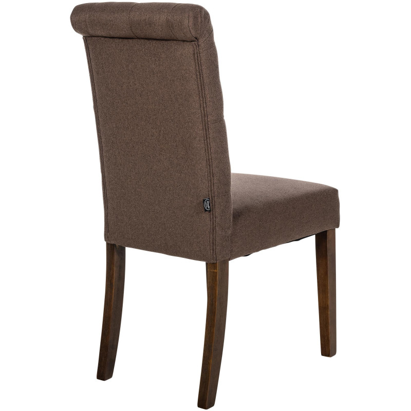 Chaise de salle à manger Lisburn en tissu marron