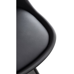 Chaise Linares noir/noir
