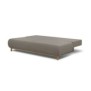 Banquette convertible 3 places MIKA - Tissu beige - Coffre de rangement - L 192 x H 84 x P 93 cm