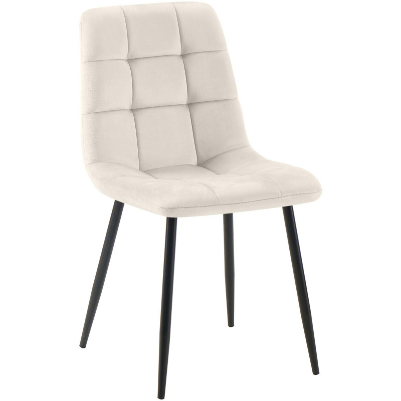 Chaise de salle à manger Antibes blanc crème