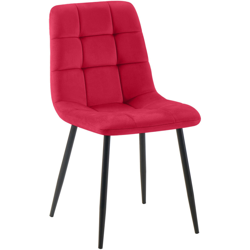 Chaise de salle à manger Antibes rouge