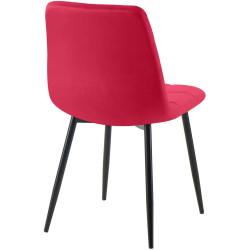 Chaise de salle à manger Antibes rouge