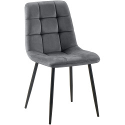 Chaise de salle à manger Antibes gris foncé