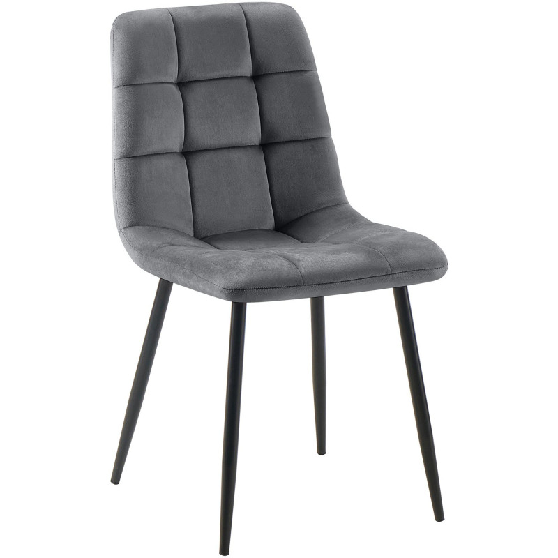 Chaise de salle à manger Antibes gris foncé