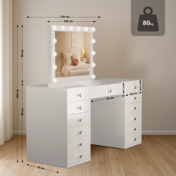 Coiffeuse blanche Attalla