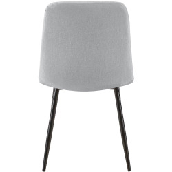 Chaise Dijon en tissu gris