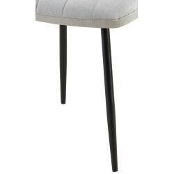 Chaise Dijon en tissu gris