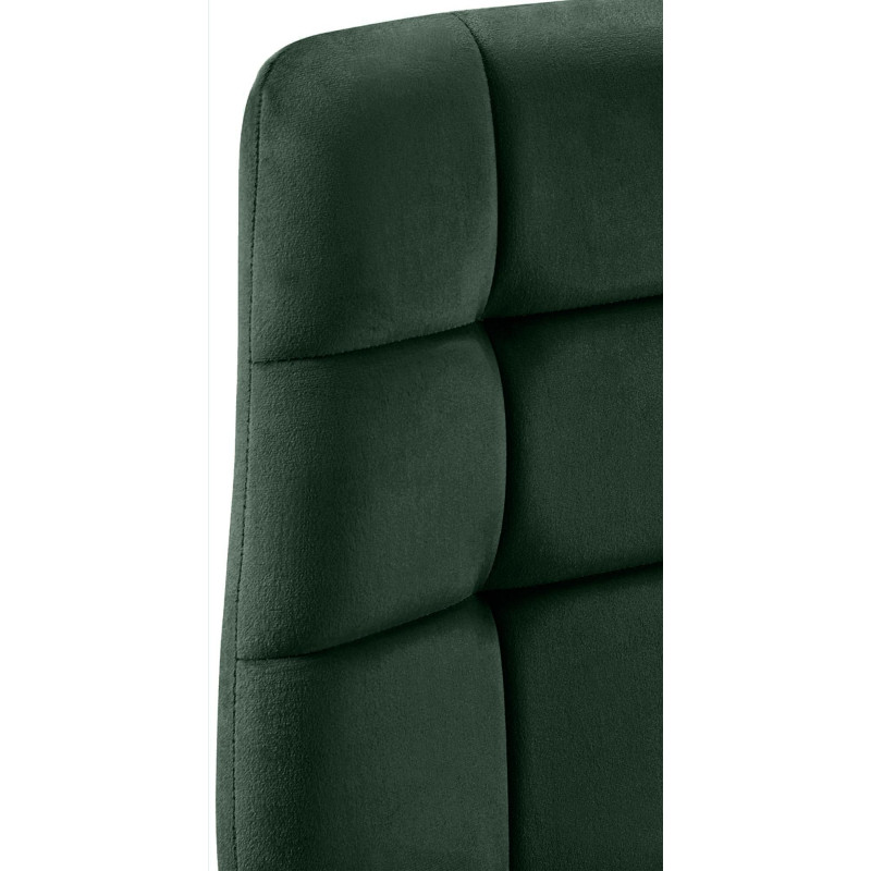 Chaise de salle à manger Tilde en velours vert