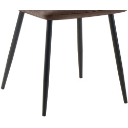 Chaise de salle à manger Tilde en velours marron