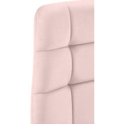 Chaise de salle à manger Tilde en velours rose