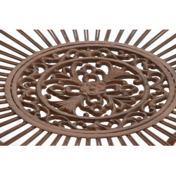 Tavolo Sheela, marrone antico